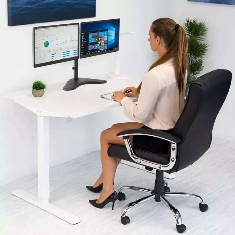 Techly ICA-LCD 2524 Monitorarm / -standaard 81,3 cm (32 inch) bureau zwart
