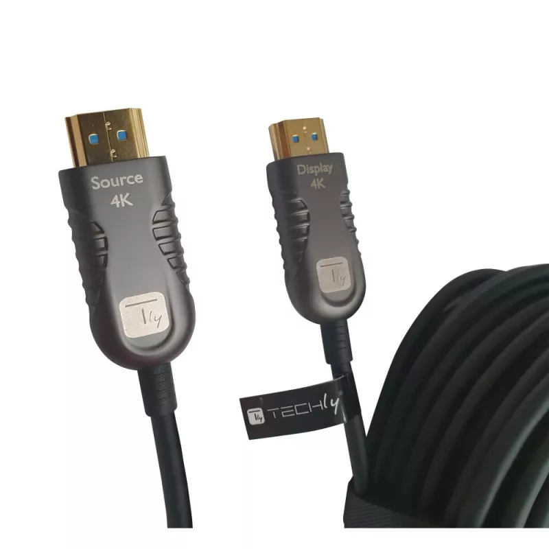 Techly ICOC HDMI-HY2-015 HDMI-kabel 15 m HDMI type A (standaard) zwart