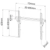 Techly ICA-PLB-133LTY 165,1 cm (65 inch) zwart