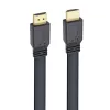 Techly HDMI 2.0 platte kabel High Speed met Ethernet A/A M/M 1m