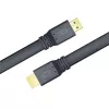 Techly HDMI 2.0 platte kabel High Speed met Ethernet A/A M/M 1m