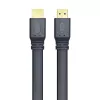 Techly HDMI 2.0 platte kabel High Speed met Ethernet A/A M/M 1m