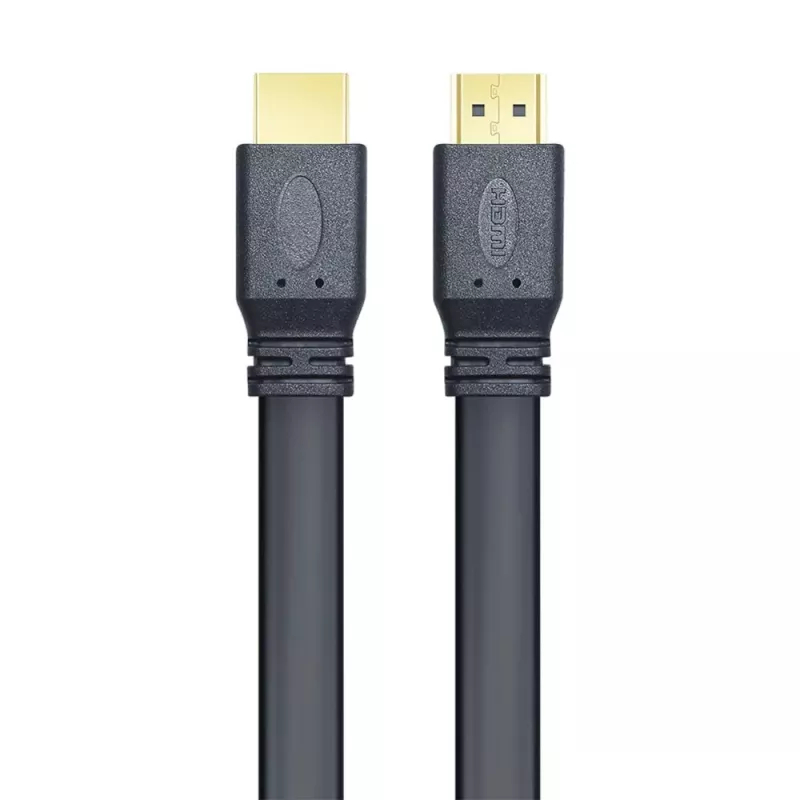 Techly HDMI 2.0 platte kabel High Speed met Ethernet A/A M/M 1m