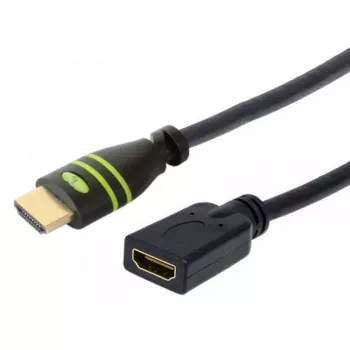 Techly HDMI High Speed met Ethernet verlengkabel 4K 30Hz M/F 1,0 m