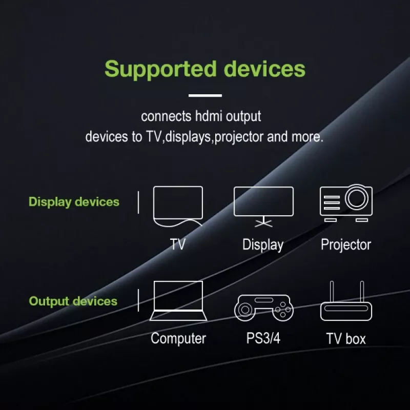 Techly HDMI High Speed met Ethernet verlengkabel 4K 60Hz M/F 1,8 m