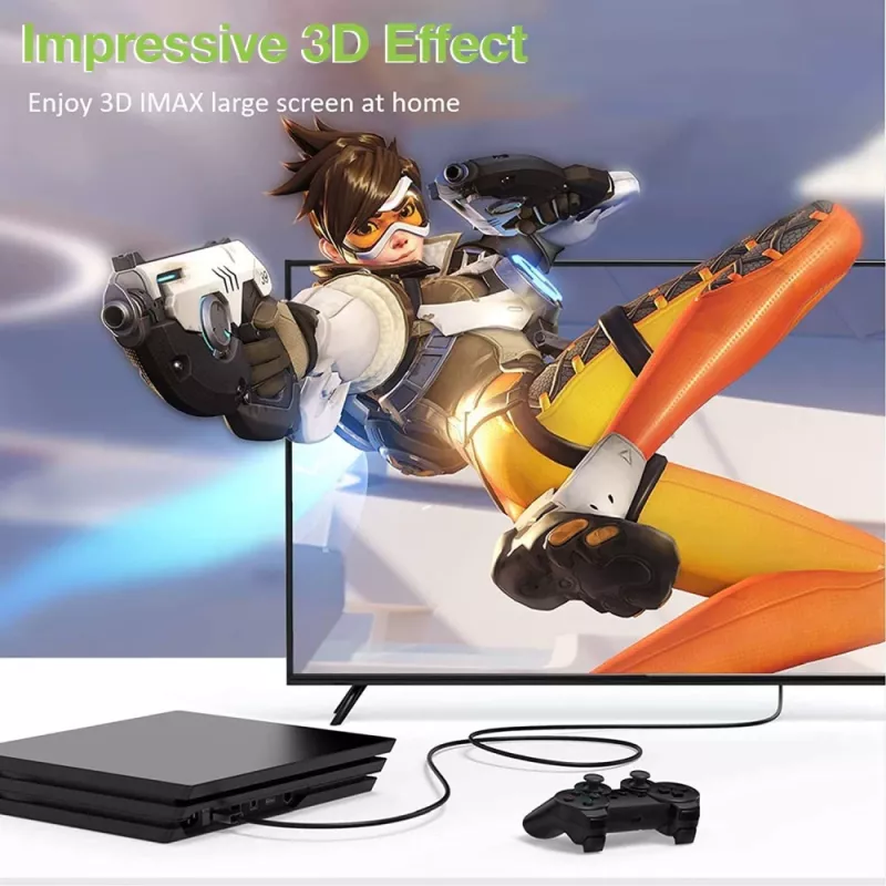 Techly HDMI High Speed met Ethernet verlengkabel 4K 60Hz M/F 1,8 m
