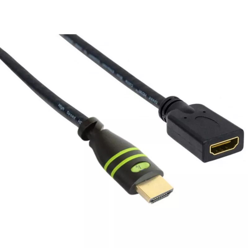 Techly HDMI High Speed met Ethernet verlengkabel 4K 60Hz M/F 3,0 m
