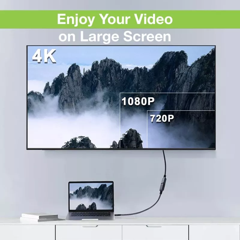 Techly HDMI High Speed met Ethernet verlengkabel 4K 60 Hz stekker/bus 5,0 m