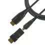 Techly HDMI A/A Micro HDMI AOC glasvezelkabel 4K 50m, 50 m, HDMI type A (standaard), HDMI type D (Micro), 3D, 18 Gbit/s, zwart