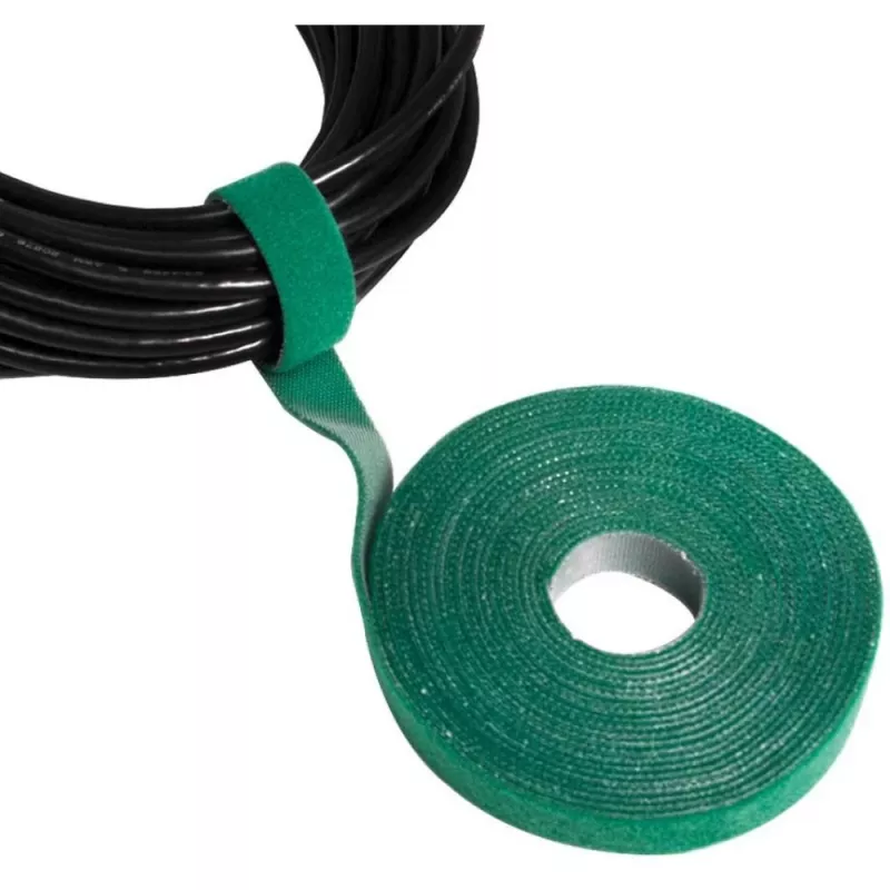 Techly klittenbandrol kabelmanagement lengte 10 m breedte 20 mm zwart