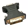 Techly DVI-stekker/VGA-bus analoge videoadapter zwart, DVI-A, VGA, zwart