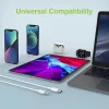 Techly oplaad- en synchronisatiekabel USB-C naar Lightning 1 m wit