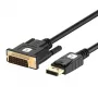 Techly ICOC DSP-C12-030P videokabeladapter 3 m DisplayPort DVI-D zwart