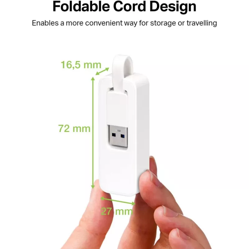 Techly IDATA USB-ETGIGA-3A USB 3.0 Gigabit Ethernet-netwerkadapter