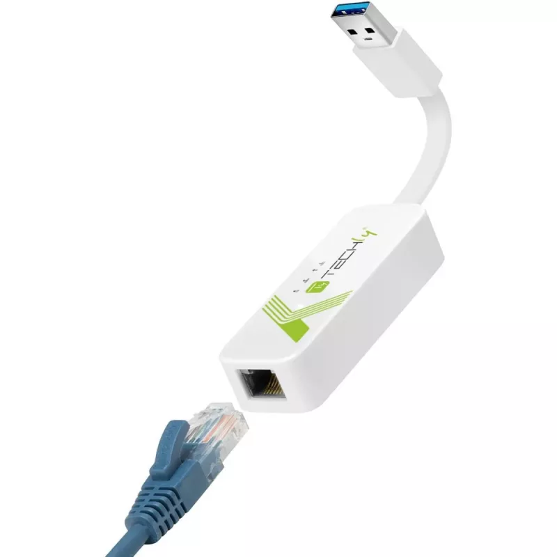 Techly IDATA USB-ETGIGA-3A USB 3.0 Gigabit Ethernet-netwerkadapter