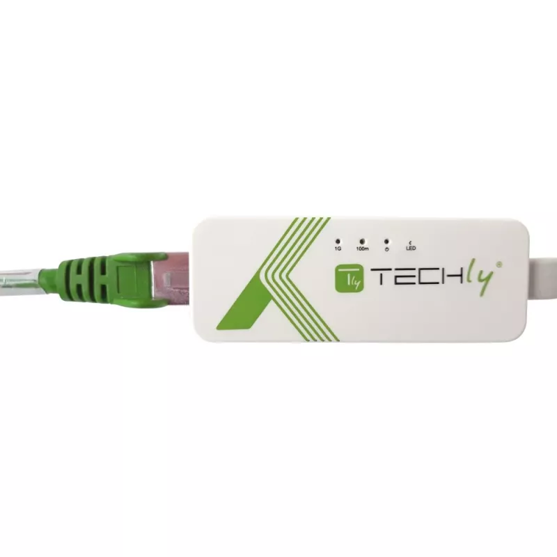 Techly IDATA USB-ETGIGA-3A USB 3.0 Gigabit Ethernet-netwerkadapter