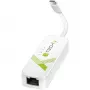 Techly USB 3.1 Type-C naar RJ45 Gigabit Ethernet-adapter, wit