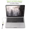 Techly USB 3.1 Type-C naar RJ45 Gigabit Ethernet-adapter, wit
