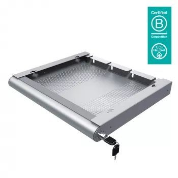 Dataflex Addit hardware-beveiligingslade 622, zilver, staal, effen, 530 mm, 450 mm, 75 mm