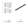 Dataflex 31.423 kabelgootsysteem aluminium 1,5 m