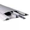 Dataflex Addit kabelbrug 118 cm - recht 452, zilver, aluminium, 500 kg, 2 cm, 145 mm, 180 mm