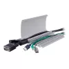 Dataflex Addit kabelbrug 118 cm - recht 452, zilver, aluminium, 500 kg, 2 cm, 145 mm, 180 mm