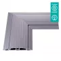 Dataflex Addit kabelbrug - hoekverbinding 482, zilver, aluminium, 500 kg, 2 cm, 203 mm, 305 mm