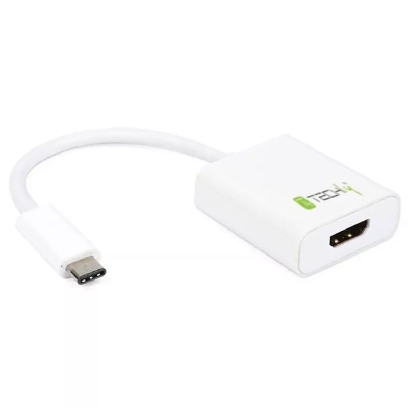 Techly converterkabel adapter USB 3.1 Type-C naar HDMI 1.4, 3.2 Gen 2 (3.1 Gen 2), USB Type-C, HDMI-uitgang