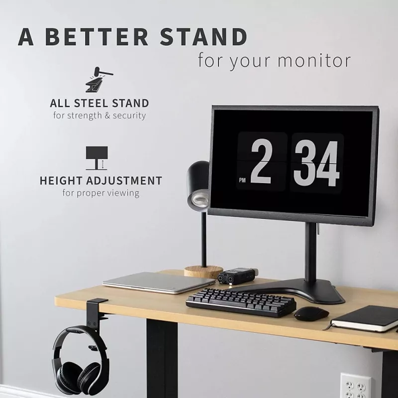 Techly ICA-LCD 2500 monitorhouder/-standaard 68,6 cm (27 inch) bureau zwart