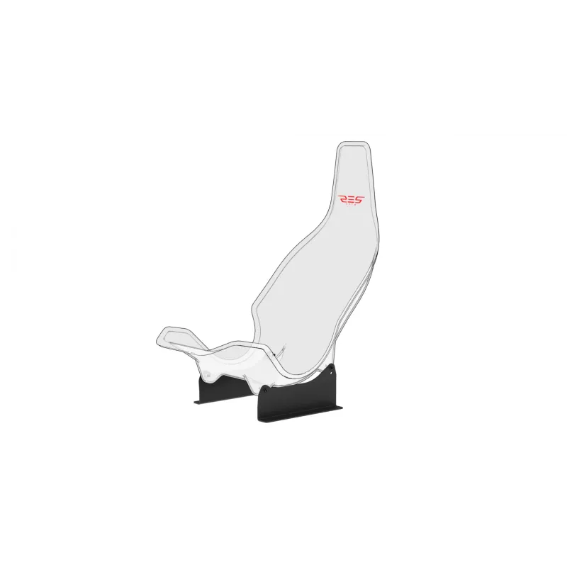Res-Tech GT CARBON SEAT SUPPORT, zithouder, zwart