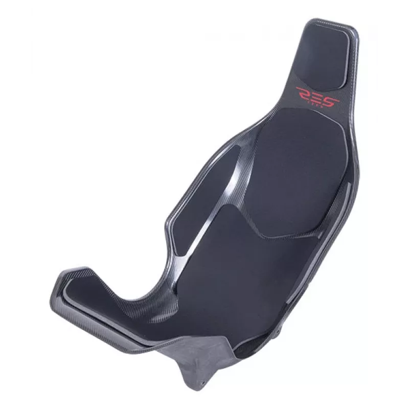 Res-Tech X1 CARBON SEAT - zwart, racezit, zwart, carbon, neopreen