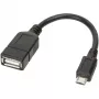 Techly USB2.0 OTG-kabel A-bus / Micro-B-stekker 0,2 m ICOC UOTG-194