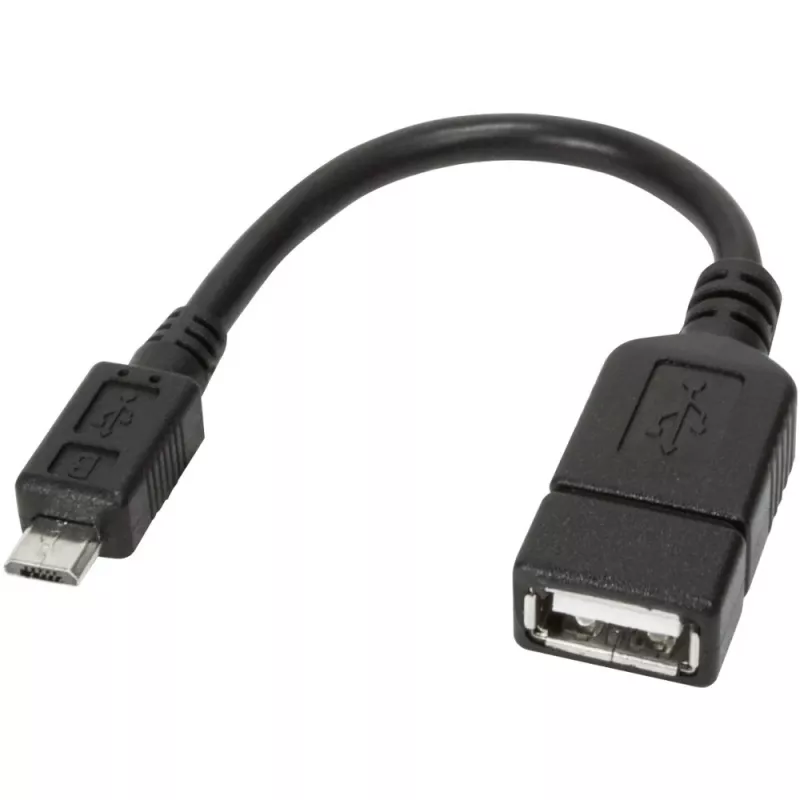 Techly USB2.0 OTG-kabel A-bus / Micro-B-stekker 0,2 m ICOC UOTG-194