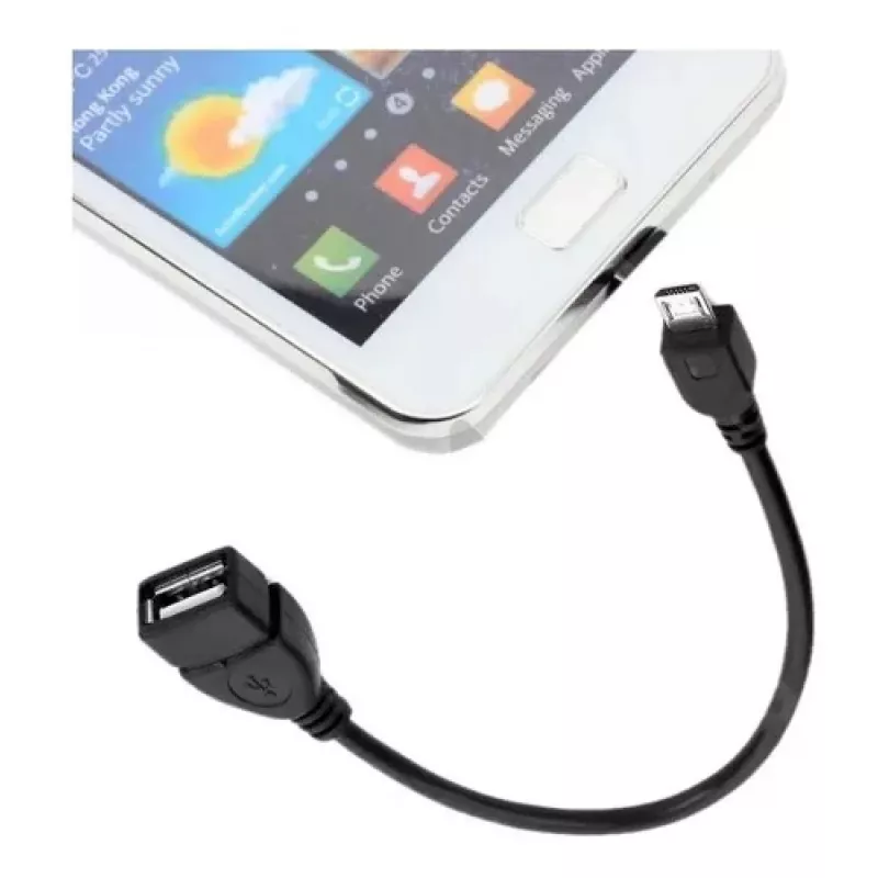 Techly USB2.0 OTG-kabel A-bus / Micro-B-stekker 0,2 m ICOC UOTG-194