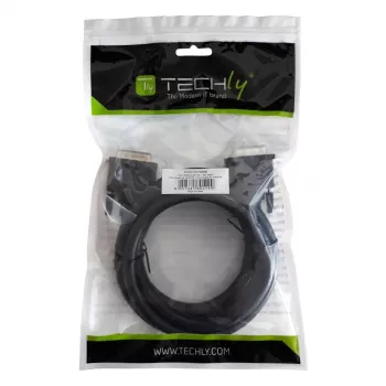 Techly monitorkabel DVI analoog digitaal M/M Dual Link 1,8 m (DVI-I) ICOC DVI-8900
