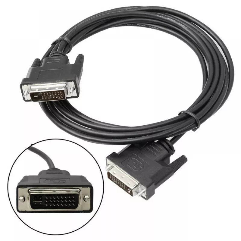 Techly monitorkabel DVI analoog digitaal M/M Dual Link 1,8 m (DVI-I) ICOC DVI-8900