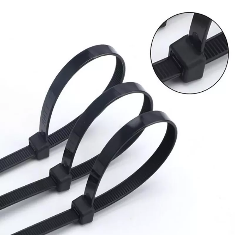 Techly ISWT-14235-BK Nylon kabelbinders, 142 x 3,5 mm, 100 stuks, zwart