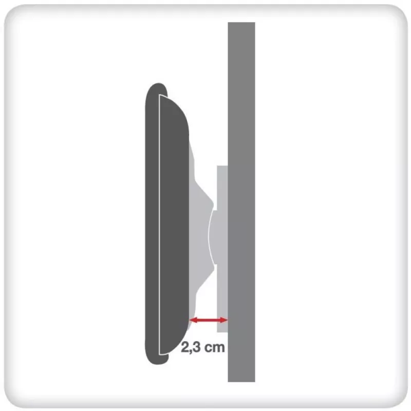 Techly wandhouder UltraSlim voor LED TV LCD 23-55 inch zwart ICA-PLB 140M