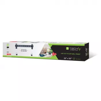 Techly 23-55 wandhouder slank Fixed voor LED TV LCD zwart ICA-PLB 139M