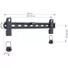Techly 23-55 wandhouder slank Fixed voor LED TV LCD zwart ICA-PLB 139M