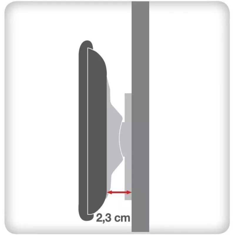 Techly 23-55 wandhouder slank Fixed voor LED TV LCD zwart ICA-PLB 139M