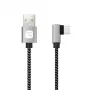 Techly ICOC MU2AC9-010-AL USB-kabel USB 2.0 1 m USB A USB C grijs, zwart
