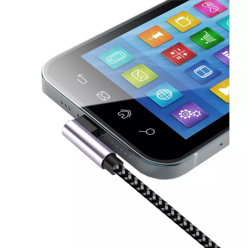 Techly ICOC MU2AC9-010-AL USB-kabel USB 2.0 1 m USB A USB C grijs, zwart