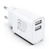 Techly IPW-USB-12W2A Oplader voor mobiele apparaten Koptelefoon, Draagbare luidspreker, Powerbank, Smartphone, Tablet Wit AC binnen