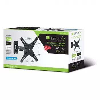 Techly ICA-LCD 421 Tv-muurbeugel/standaard 106,7 cm (42 inch) Zwart