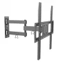 Techly 32-55 inch Full-Motion LED-LCD-tv-muurbeugel, 400 x 400 mm, -15 - 10°, 10 - 90°, 180°, Staal, Zwart
