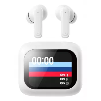 Techly ICC SB-BLT08W Koptelefoon/headset True Wireless Stereo (TWS) In-ear Gesprekken/muziek Bluetooth Wit