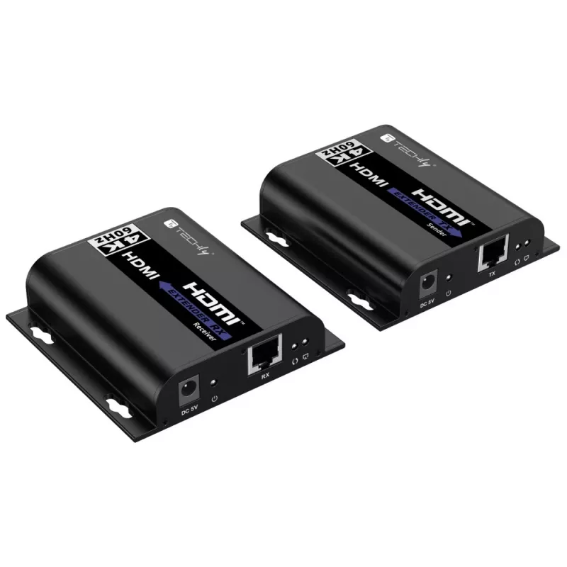 Techly IDATA EXTIP-483 AV-extender AV-zender & -ontvanger Zwart
