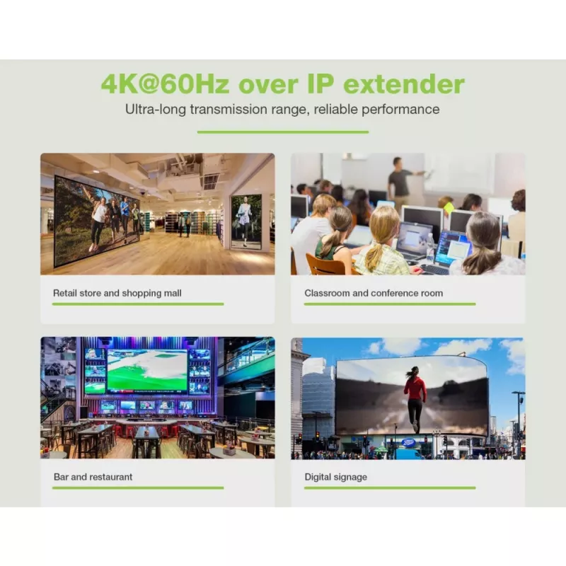 Techly IDATA EXTIP-483 AV-extender AV-zender & -ontvanger Zwart