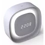 Techly IC-CLOCK-56WH Wekker Digitale wekker Grijs, Wit